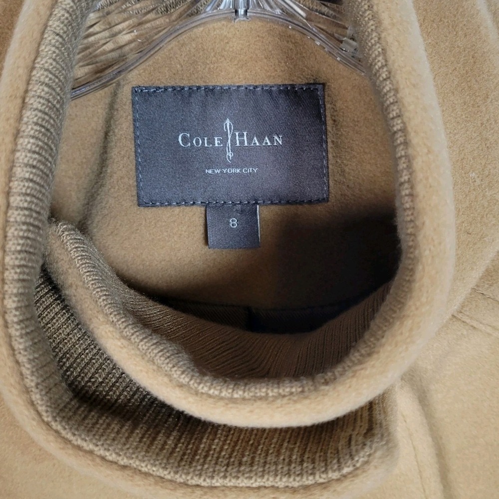 Cole Haan Tan Belted Coat - Picture 4 of 11